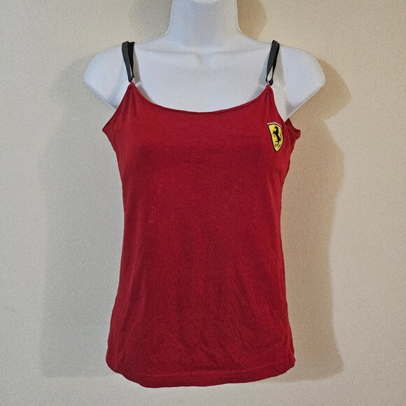 Ferrari Women's Red Tank Top - Size Small - Picture 1 of 7